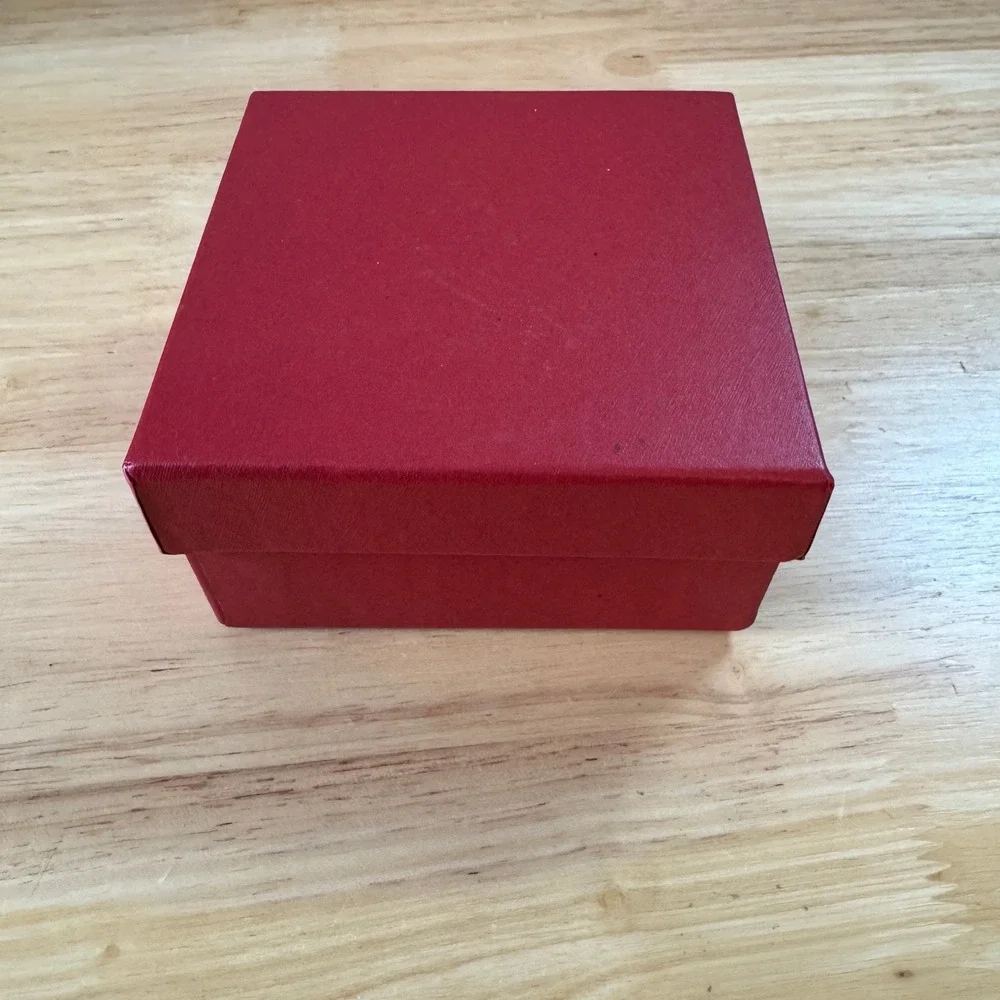 Red Heart Gift Box Set with 60 Mini Envelopes Cards Stickers and Gold Ribbon Bow